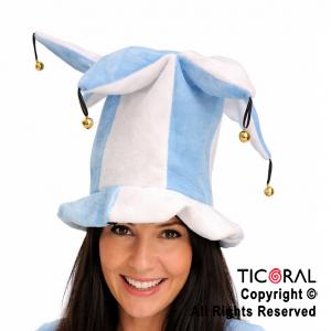 SOMBRERO ARLEQUIN 6 PUNTAS CON CASCABELES ARGENTINA x 1